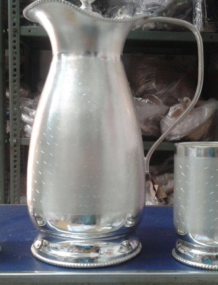 Bharat Handicrafts Silver White Metal Jug, Size: 10\'\'