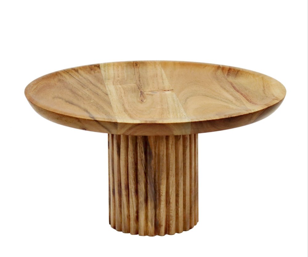 Platter brown Wooden Cake Stand, For Home, Size: 9.75 X 5 Inch