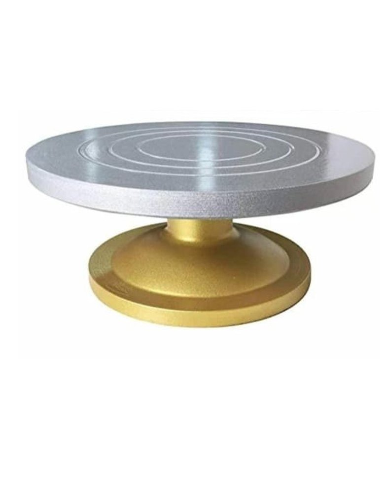 White, Golden Fibre Cake Stand, Round, Size: 28 X 23 X 7 cm
