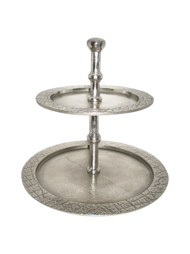 Silver Cake Stand, Shape: Round