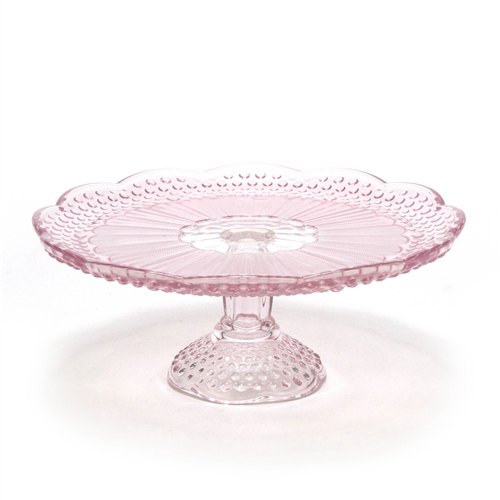 Glass Cake Stand, Shape: Round