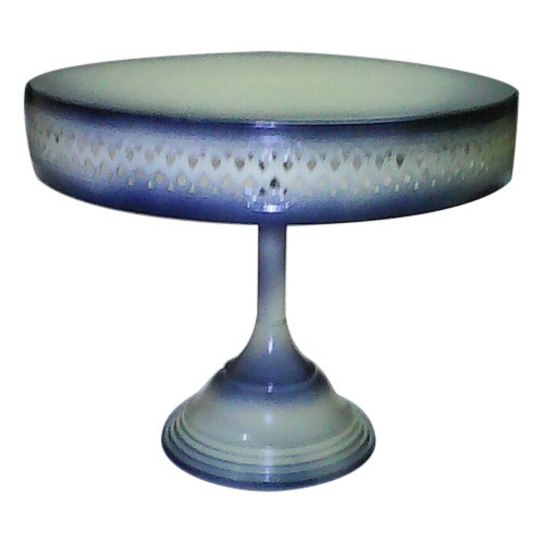 Glass Cake Stand, Shape: Round