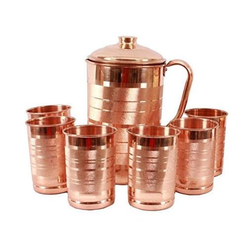 Copper Lemon Set / Copper Glass Jug Set