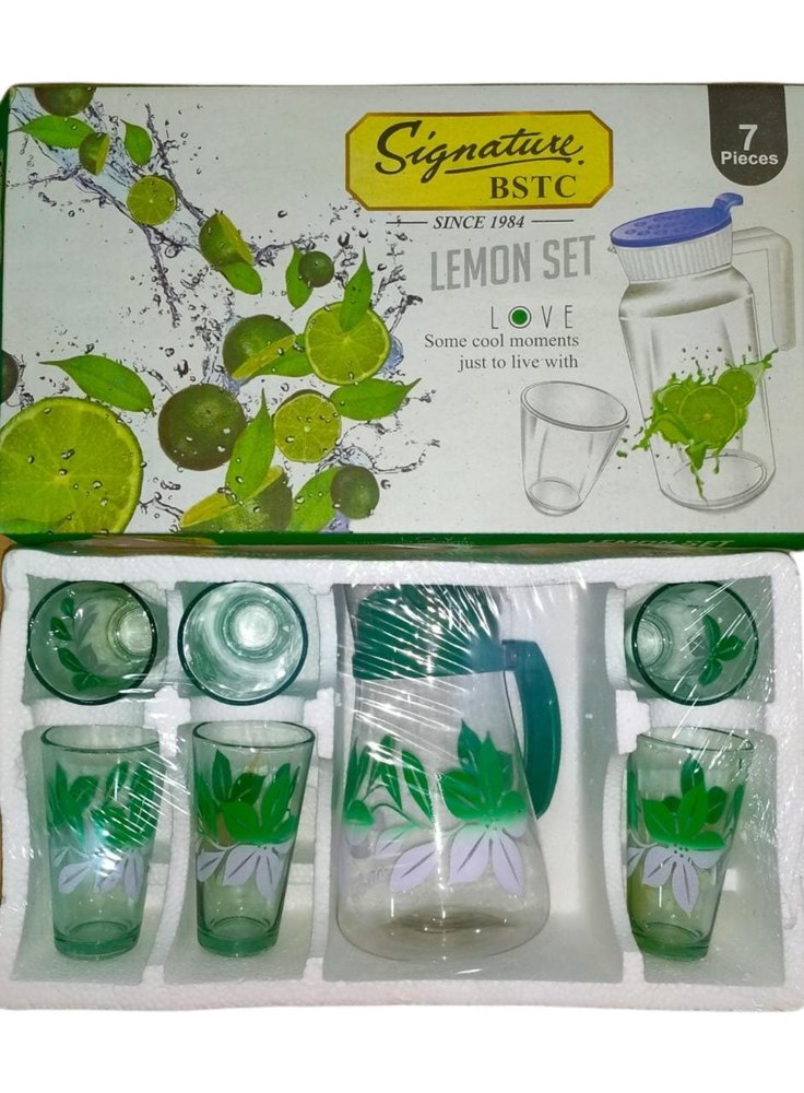7 Pcs Transparent Glass Lemon set