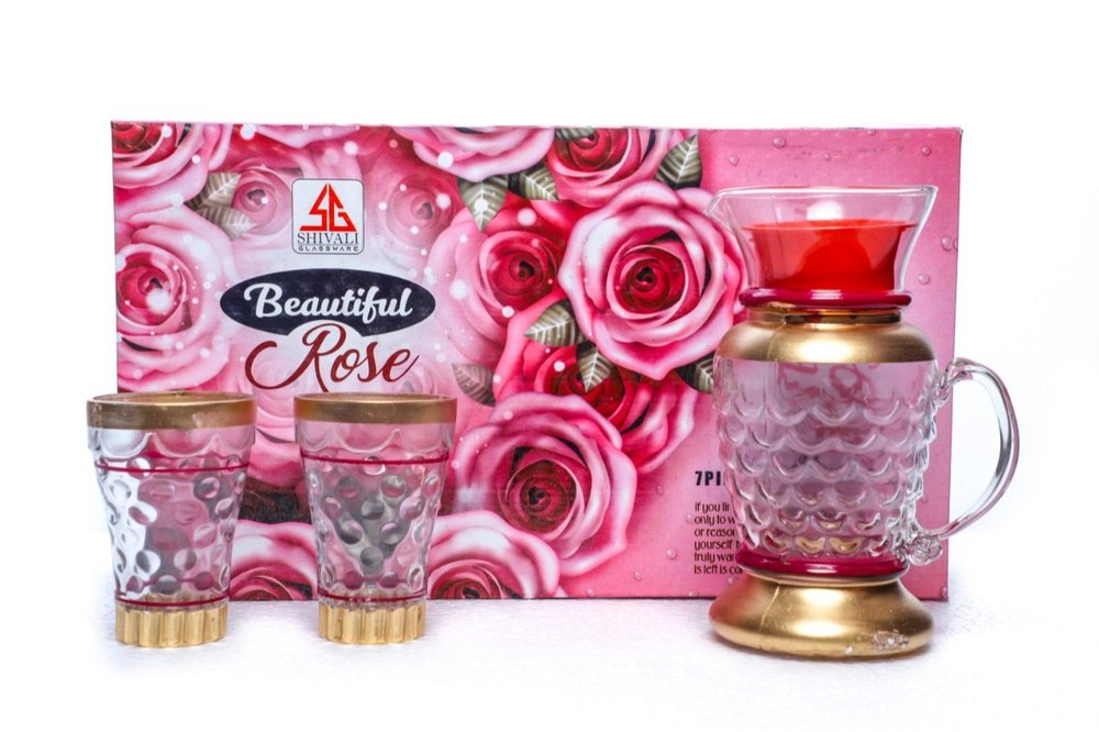 Shivali Glassware Lemon Glass Set, For Home