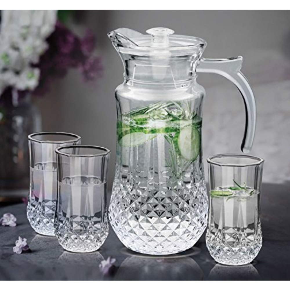 Transparent Glasses Lemon Set