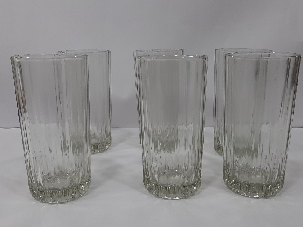 Transparent 6 Pcs Glass Set (Round) for Home