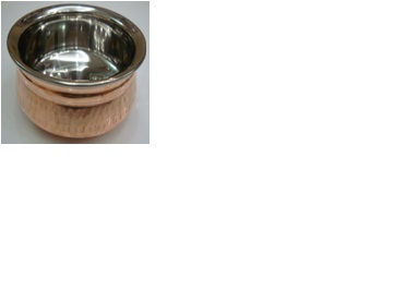 Round SS Copper D/w Handi
