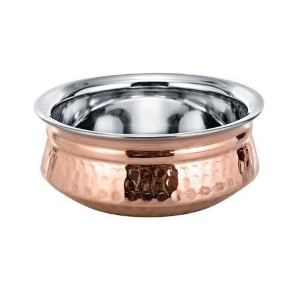 Polished Round Brown Copper Handi