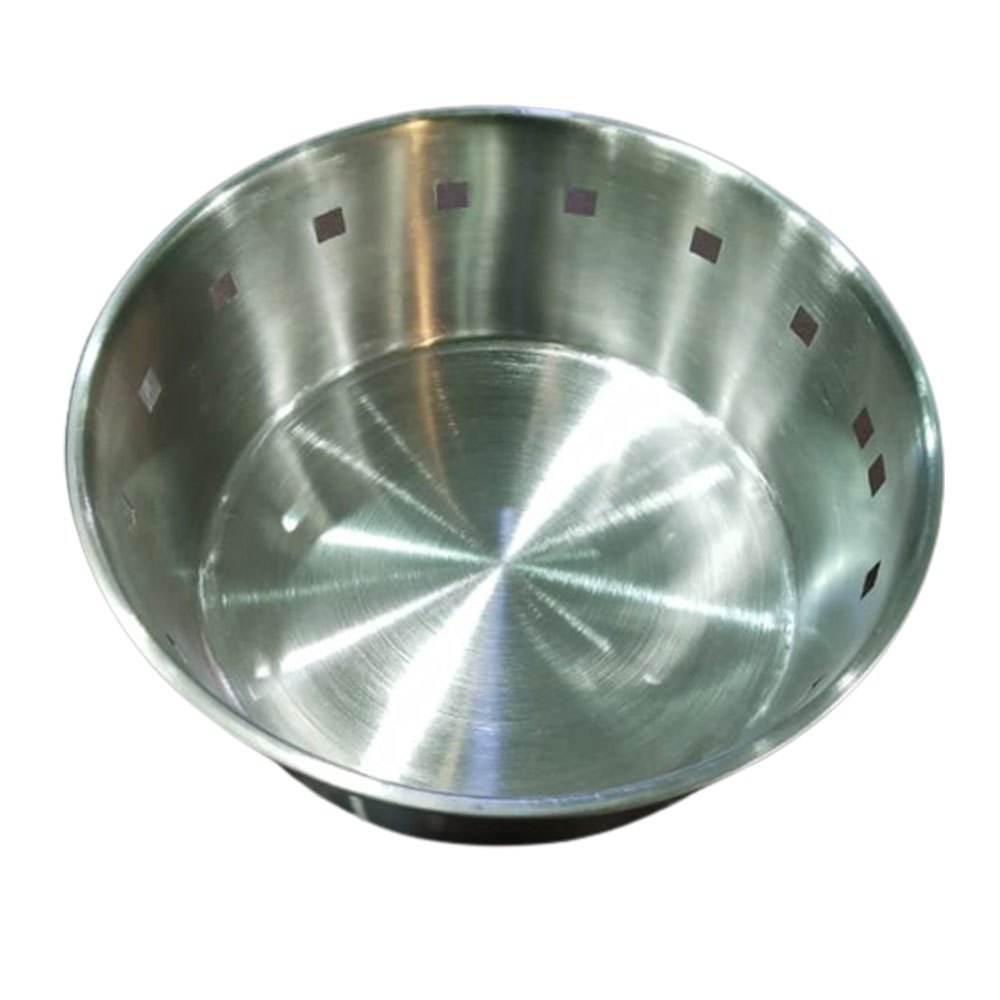 Stainless Steel Bread Serving Bowl, For Home, Thickness: 8mm