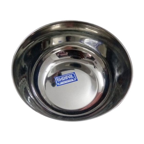 Silver Stainless Steel Serving Bowl, Size: 6 Inch, Shape: Round