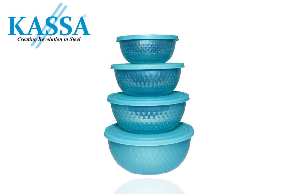 Kassa Round 4 Piece SS Euro Bowl Set