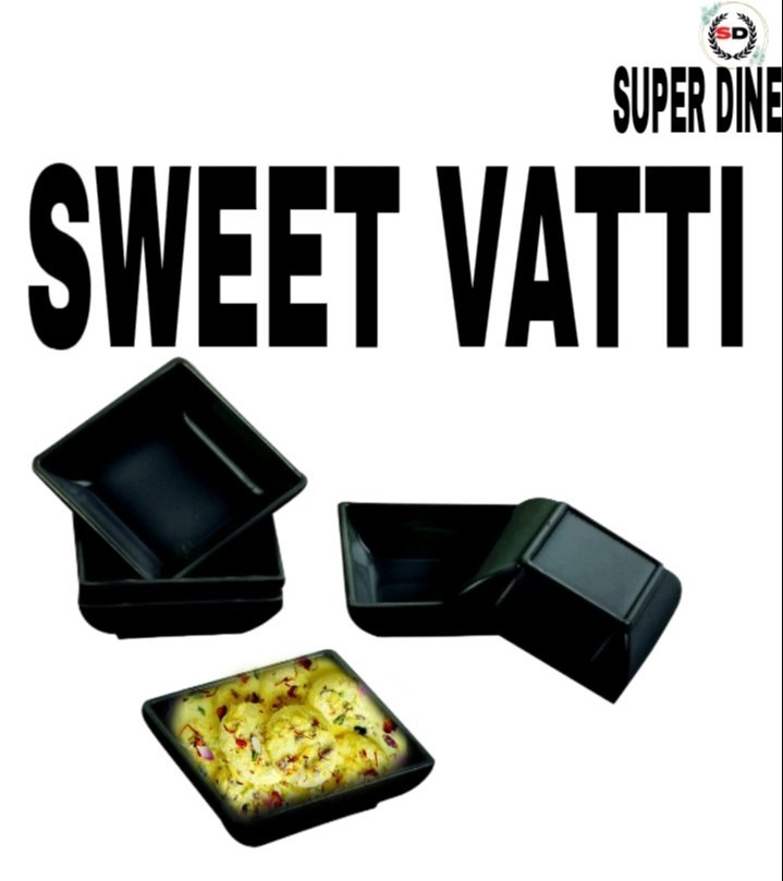 Super Dine Black Malemine Sweet Vatti, For Home, hotel & Restaurants, Size: 3