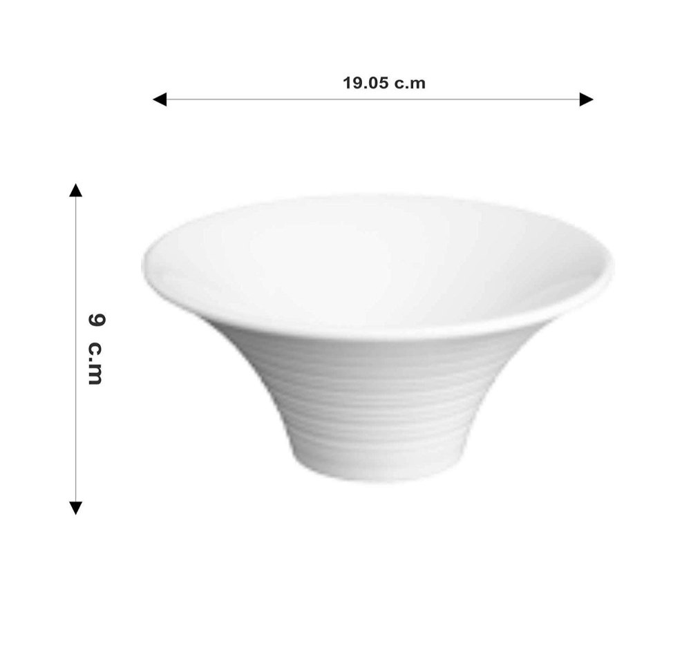 Utensza Tableware Serving Melamine Flower Bowl Set Pack of 2 for catering