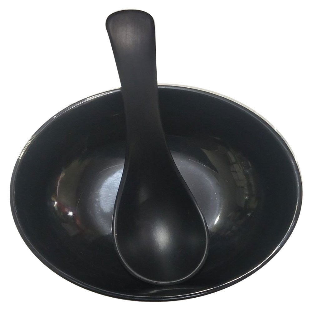 Black Melamine Soup Serving Bowl Set, For Hotel
