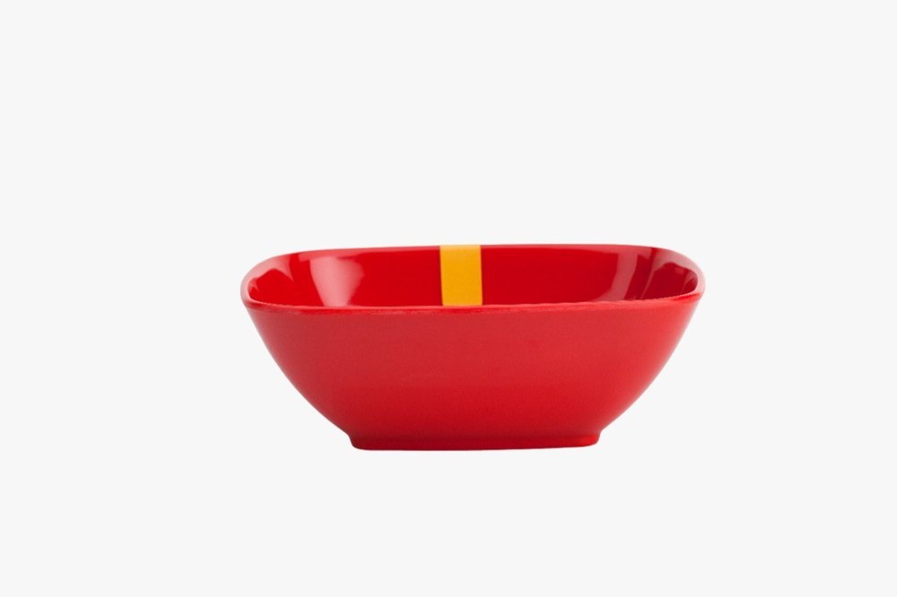 Aro Melamine Square Bowl Set, Set Contains: 6 Bowls, Size: 4.5
