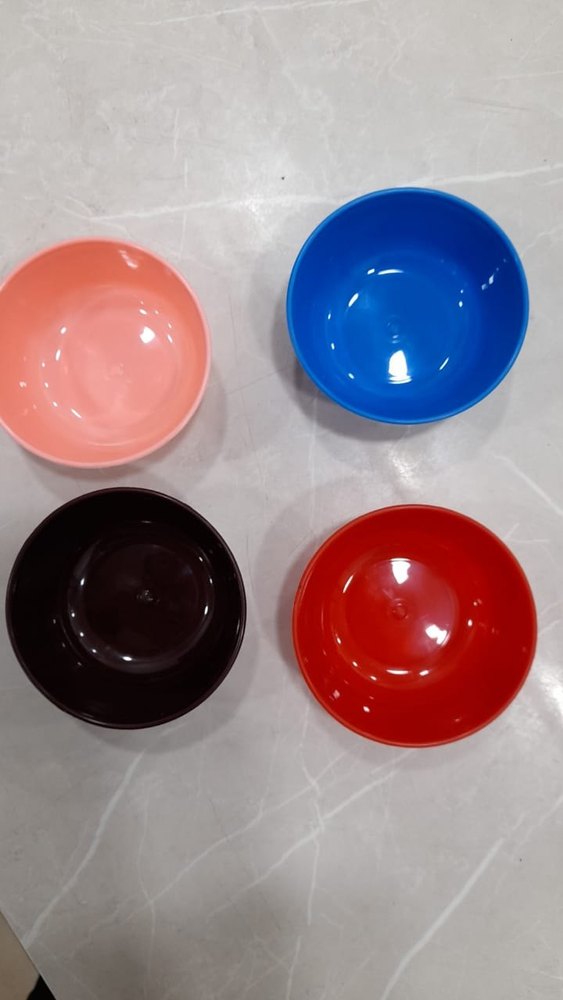 Oreo plast Red Round Plastic Bowl, For Home, Size: 250 Ml