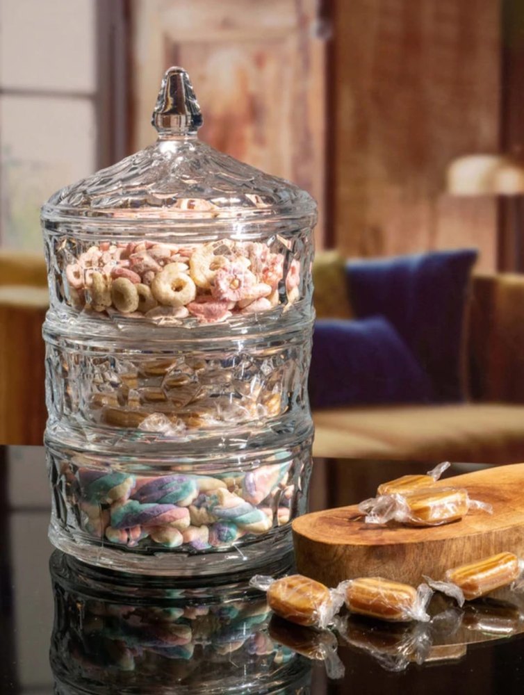 Glass Candy Bowl Set