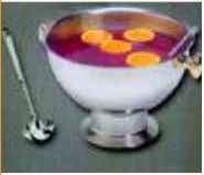 NAN Square Punch Bowl, Size: Variable