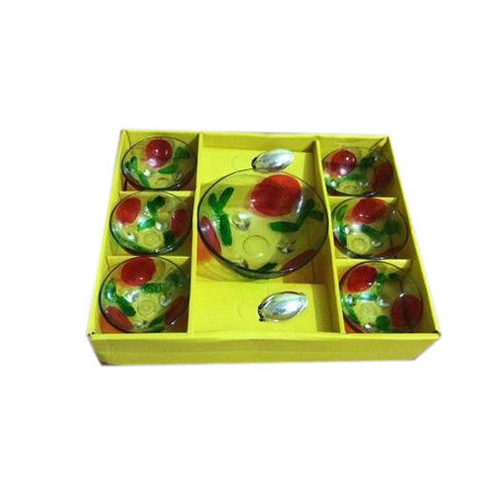 Multicolor Punch Bowl Set