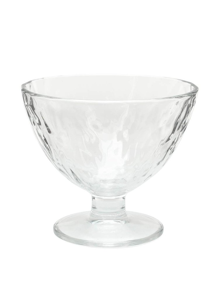 Transparent 220 ml Glass Ice Cream Bowl6 pis