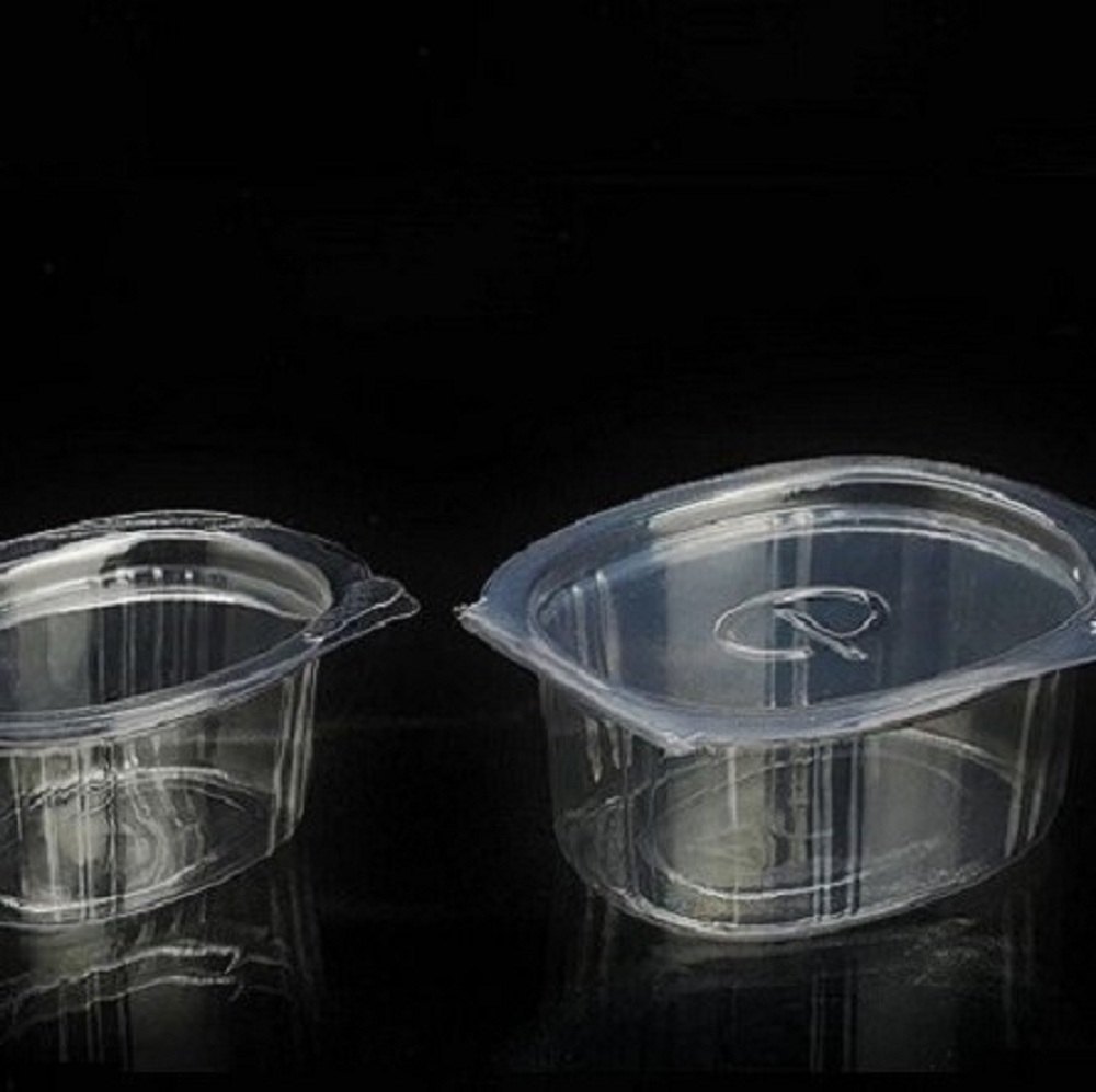 Transparent Plastic Sauce Cup Hinged, For Restaurant, Packaging Type: Box