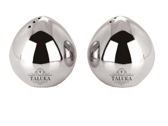 Silver Stainless Steel Salt And Pepper Shaker Set