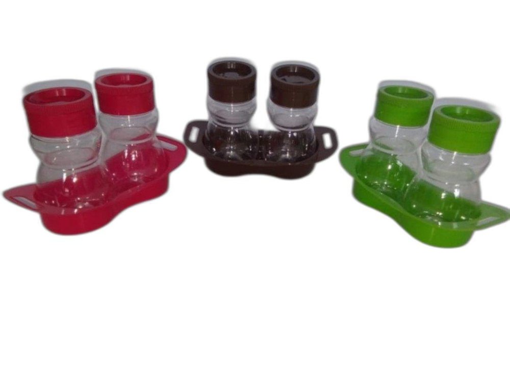 Green Plastic Pet Spice Jar, Thickness: 1.0 mm