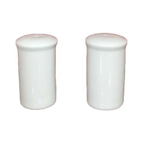 White Clay Craft Bone China Salt Pepper Set, Packaging Type: Box