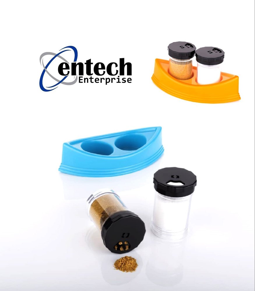 2 Orange Salt Papper Dispenser, Packaging Type: Box