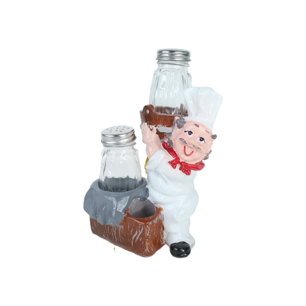 Wonderland Imported Resin Chef Salt & Pepper Dispenser, Washable, Packaging Type: Box