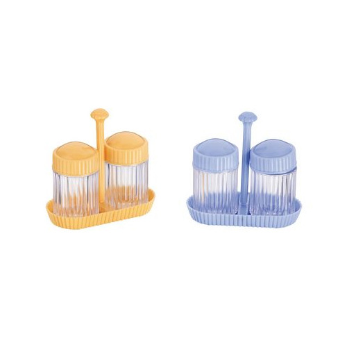 Yellow & Blue PRIME Salt -N- Pepper Container Set