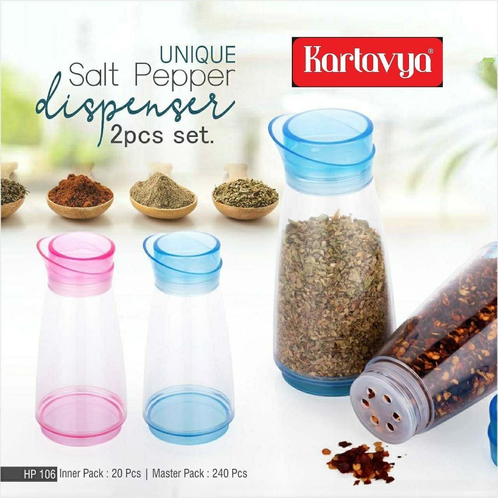2 Blue Salt And Pepper Shaker, For Home, Packaging Type: Box