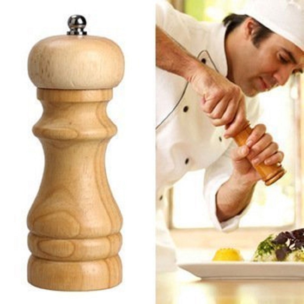 Wooden Manual Salt Pepper Grinder Mill