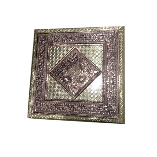 Copper Oxidised Square Mukhwas Box