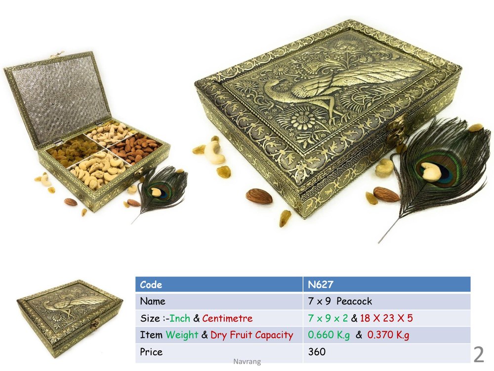Handicraft Meenakari Mukhwas Box