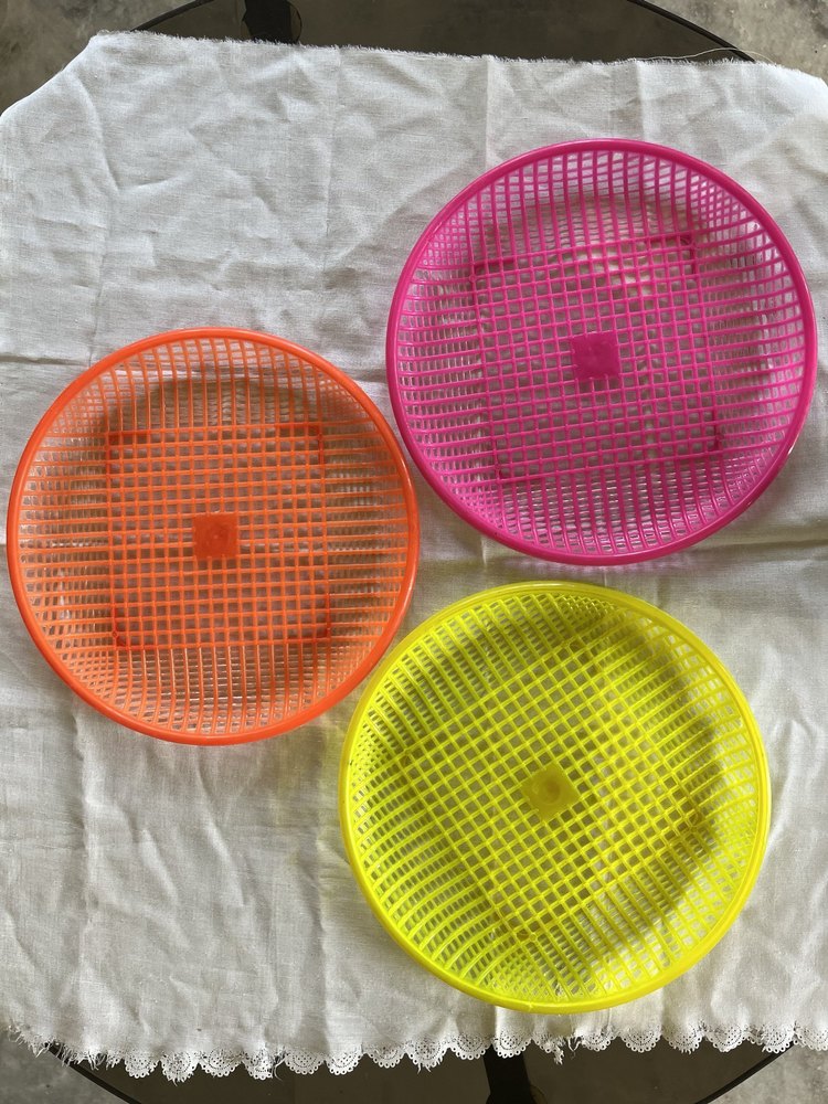 Pink, Yellow And Orange Virgin Multicolor Plastic Vrigin Bhakhri Dish - For House Hold, For Household, Kitchen
