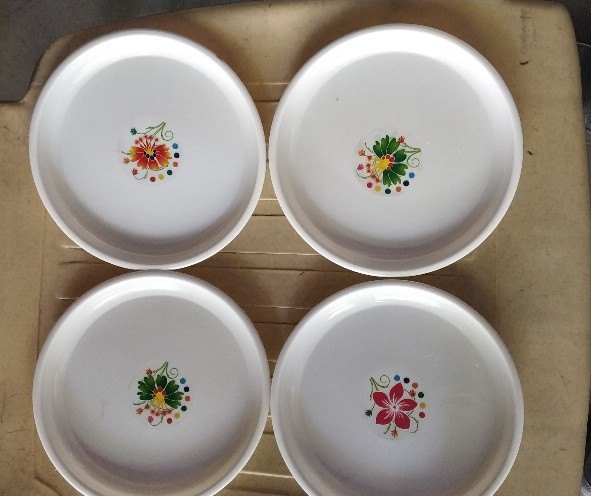 White Plastic Dish