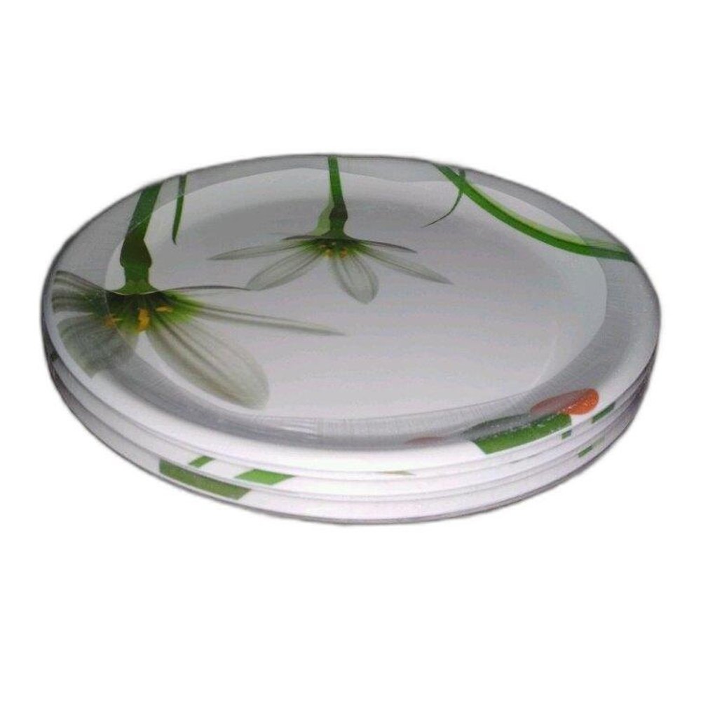 White Melamine Serving Dish, Round