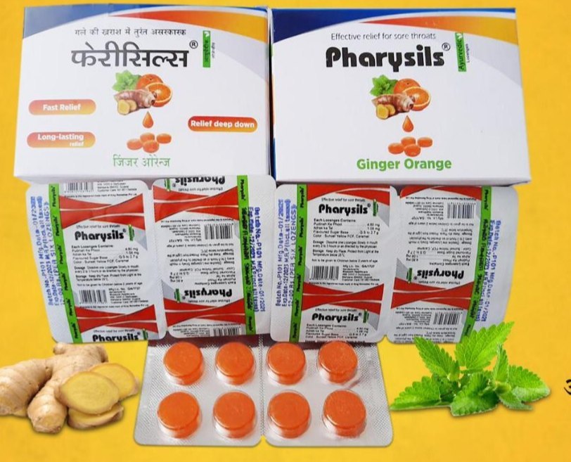 Hard Candy Round Pharysils(Ginger Orange 2.7 GM), Packaging Type: Stripe, Packaging Size: Box