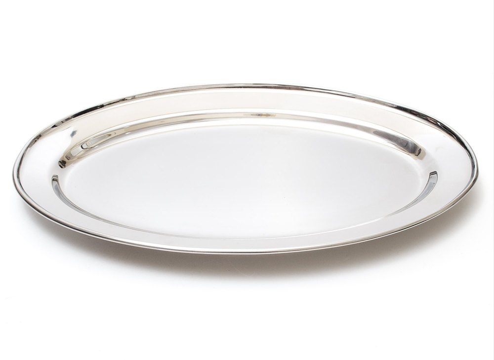 Stainless Steel Silver Oval Dish, Packaging Type: Box
