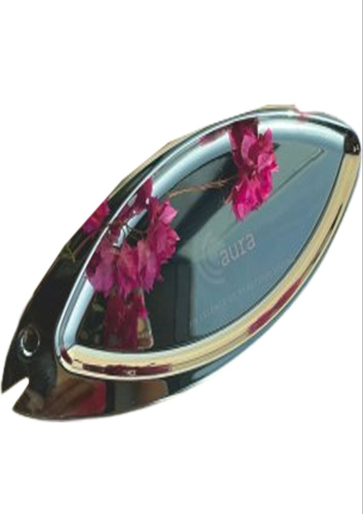 Silver Fish Shaped Stainless Steel Serving Platter, Size: 68x23x2.5cm
