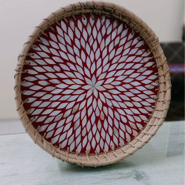 Rattan Serving Tray Hand Woven Fruit Ready To Ship Rattan Basket Serving Tray For Kitchen