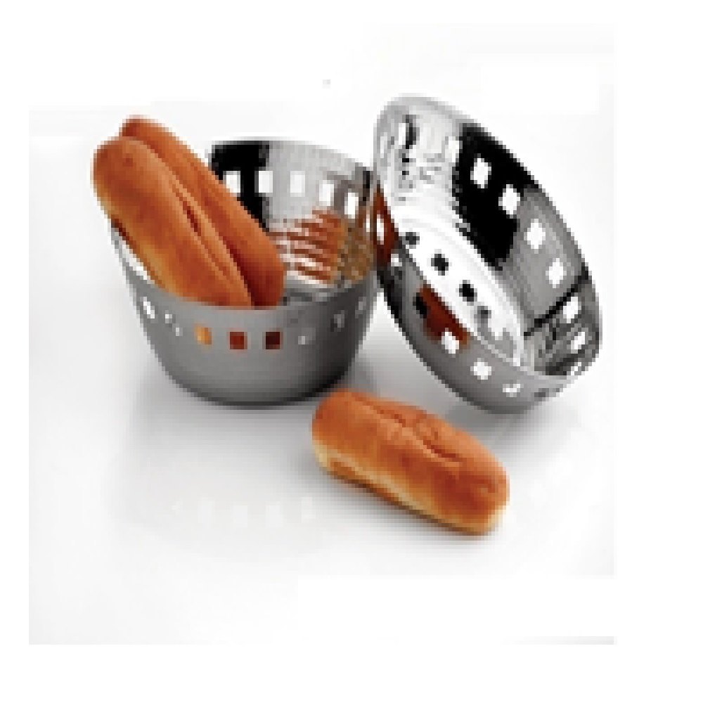 Stainless Steel Silver Bread Basket Caspules, For Home, Size: 17 X 5 cm