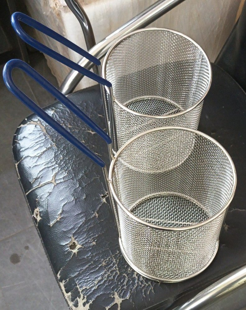 Metal Silver Bread Baskets Steel, For Restaurant, Size: 10x15