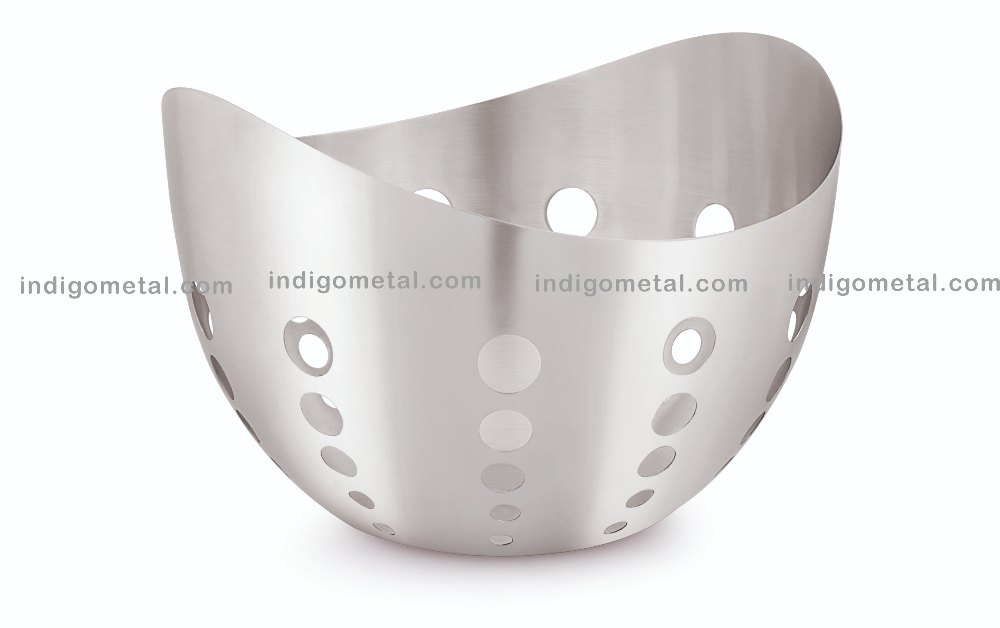 Silver BREAD BASKET - STAINLESS STEEL, For COMMERCIAL USE