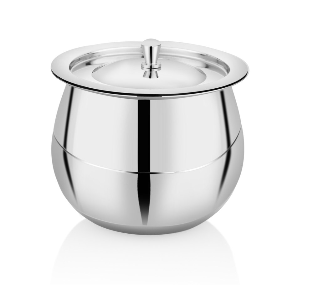Stainless Steel Storage Pot, Capacity: 2 Kg, Size: 6 Inch