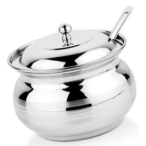 Polished Stainless Steel Ghee Pot, For Home, Capacity: 150ml