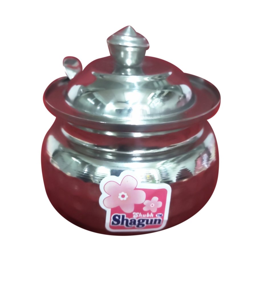 Stainless Steel Ghee Pot, Capacity: 200 Ml, Grade: SS302