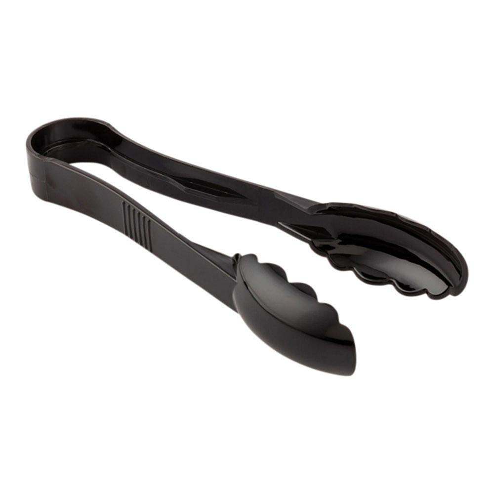 Black PVC Serving Plastic Tongs